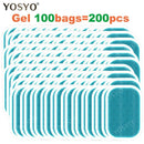 15/30/50/100Pair Replacement Gel Pads For EMS Trainer Weight Loss Abdominal Muscle Stimulator Exerciser Replacement Massage Gel