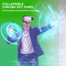 PYNSSEU 150 cm * 200 cm Hintergrund Zusammenklappbarer Green Screen Chromakey-Hintergrund Pull-up-Ständer Für YouTube-Videospiel Virtuelles Studio