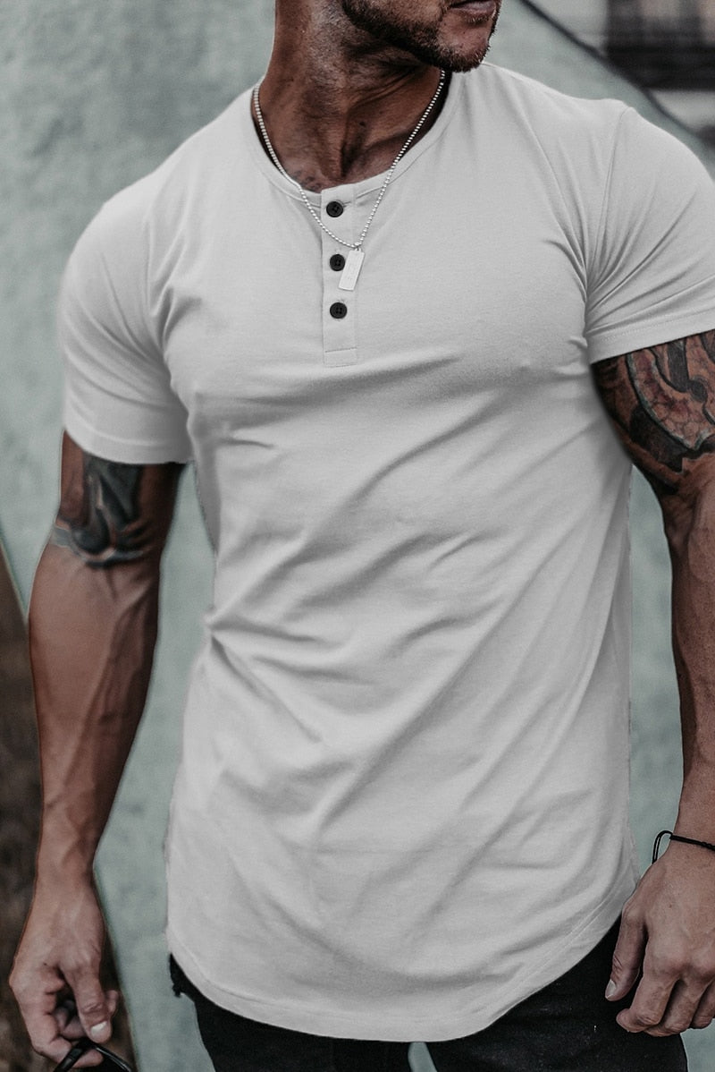 Nueva camiseta de algodón para hombre, camiseta interior de manga corta para hombre, camisetas sólidas para hombre, ropa de marca de verano, camiseta de Fitness para culturismo para hombre