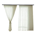 New Natural Embroidered Sheer Curtains for Living Room kids Room Bedroom Elegant Yarn Curtains Embroidery White tulle Curtains