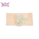 Nishine Weiches Stretch-Satin-Rosen-Blumen-Baby-Stirnband, Neugeborene, Knoten, breite Nylon-Kopftücher, Turban, Mädchen, Kopfbedeckung, Kinder-Foto-Requisiten