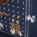 Transparent Schmuck Aufbewahrungsbox Ohrring Display Ständer Aufbewahrungsbox Organizer Schublade Lagerregal Halskette Schmuck Vitrine