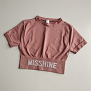 Peeli Kurzarm Gym Top Sport Shirt Damen Yoga Top Fitness Cropped Top Sport Running Active Wear Atmungsaktive Workout T-Shirts