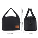 Aosbos Fashion Portable Insulated Canvas Lunch Bag 2020 Thermal Food Picknick Lunch Bags für Damen Kinder Herren Cooler Lunch Box Bag