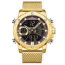 Neue Uhren NAVIFORCE Top-Marke Luxus Gold Quarz Herrenuhr Wasserdicht Big Sport Armbanduhr Edelstahl Datum Reloj Hombre