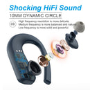 GGMM T1 TWS Bluetooth-Kopfhörer Sport 9D Stereo HiFi BT V5.0 Kabellose Kopfhörer IPX7 Wasserdicht 36 Stunden Spielzeit Touch-Steuerung