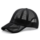 Sombrero de sol de malla completa de gran tamaño para hombre, gorra deportiva fresca de verano para montar, sombreros de pico para mujer, gorras de béisbol de talla grande para hombre, 55-60cm 60-66cm