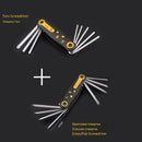 8 in 1 Klappschraubendreher-Set Torx-Schraubendreher Mini-Schraubendreher-Bits-Kit Sechskant-Torx-Schraubendreher Kreuzschlitz-Flachschraubendreher