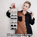 Sonnenbrillen-Organizer-Box Multi-Slot-Brillenaufbewahrung, faltbare tragbare Brille, Reise, PU-Ledertasche, Heimspeicher, Dropshipping