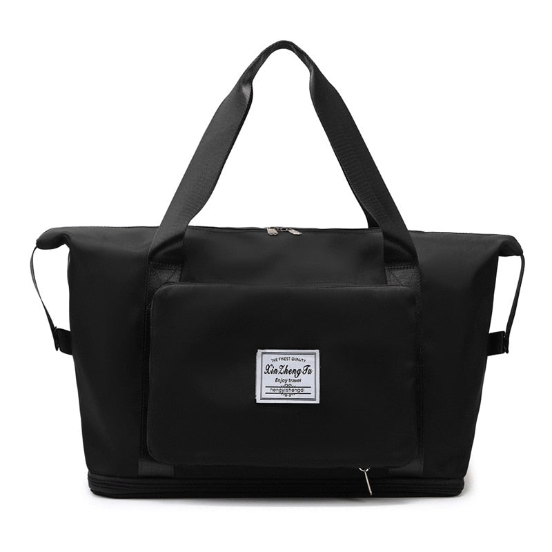 Bolsa de viaje plegable de gran capacidad, bolsa de viaje plegable, ligera, impermeable, para equipaje, bolso de mano, bandolera deportiva para Yoga para mujer