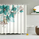Floral bambú diente de león arce hoja flor tela impermeable poliéster ducha cortinas baño cortina baño accesorio impresión