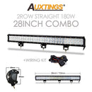 Auxtings 12 '' 22 '' 20 Zoll 12 V 24 V Offroad-LED-Lichtleiste Spot Flood Combo 20 '' 126 W LED-Arbeitslicht für Jeep Car 4WD Truck SUV ATV