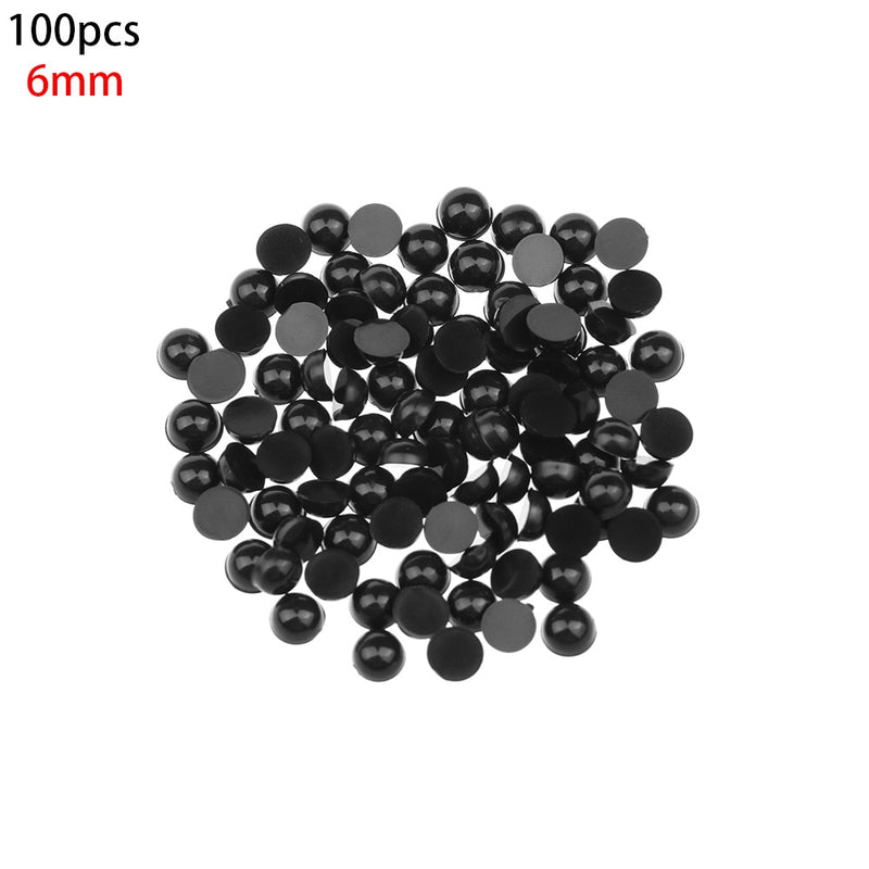 100Pcs 3-12mm Black Plastic Safety Eyes For Bear doll Animal Puppet DIY Crafts Children Kids Toys Eyes Accessories