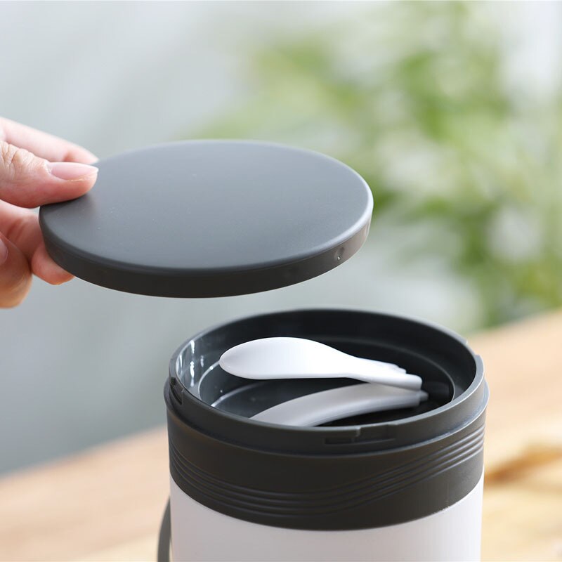 430ml Thermos Insulation Lunch Box 304 Stainless Steel Inner Bento Box Portable Outdoor Food Container for Office School