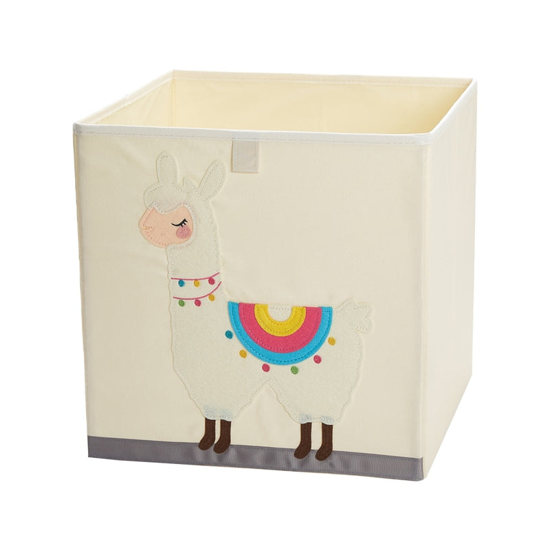 13 inch Foldable Embroidery Animal Cube Storage Box Oxford Fabric Kids Toys Organizers Bins Chest Organizer for Kids Nursery