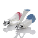 Cortaúñas plegable para bebés con lupa súper transparente, bolsillo para niños, uñas para dedos de los pies, cuidado del bebé, herramientas de corte para recién nacidos