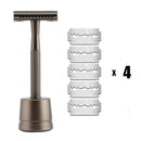 HAWARD Double Edge Safety Razor For Men&Women Classic Manual Metal Shaving Razor With 20 Shaving Blades Reusable&Plastic Free