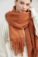 100% Wolle Schal Frauen Verdickung Kaschmir Winter Narben Tücher Mode Weibliche Pashmina Schals Übergroß Warmhalten Warps 300g