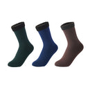 3 Paar/Set Damen Winter Warme Socken Verdicken Thermische Nylon Einfarbige Socken Weicher Schnee Samt Stiefel Boden Schlaf Schwarze Socke