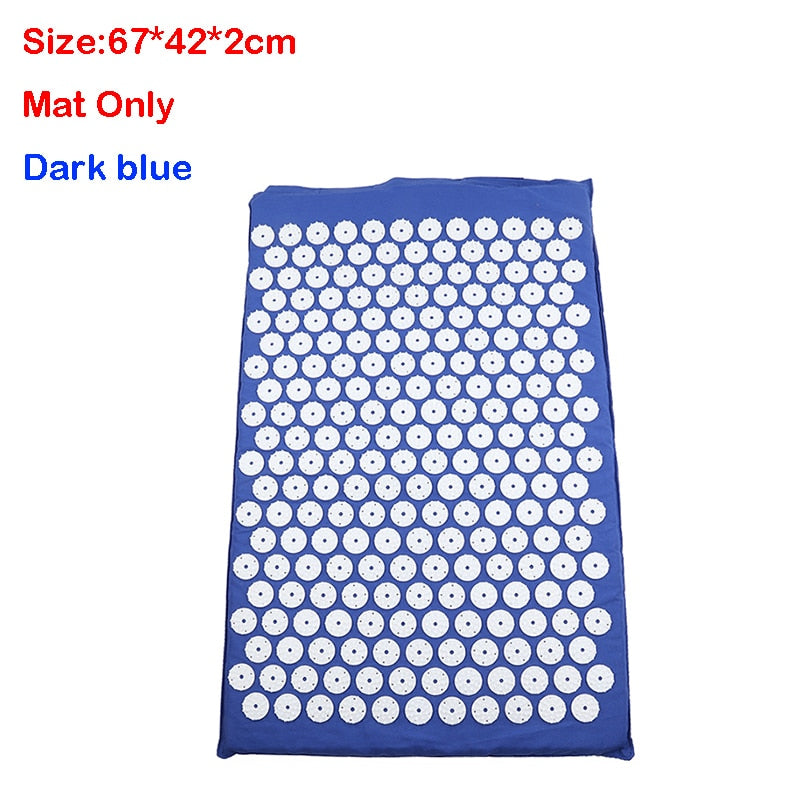 Yoga Acupressure Mat Back Body Relieve Stress Tension ABS spike Acupressure Massage Relaxation Pain Pad Mat