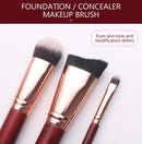 BEILI-Juego de brochas de maquillaje, 25 uds., sin logotipo, base de pelo sintético de cabra, polvo, sombra de ojos, brochas de maquillaje profesional para cejas