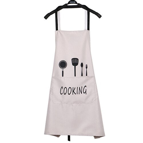 PU Leather Apron Household Waterproof Anti-oil Apron Adult Men And Women Fashion Cooking Apron