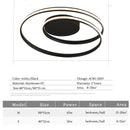 Luces de techo modernas para sala de estar, dormitorio, sala de estudio, comedor, lámpara de techo montada en superficie de color blanco/negro/dorado