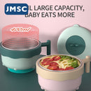 JMSC Food Warm Injection Heißwasserisolierung Kindergeschirr Edelstahl Geschirr Baby Sucker Futternapf Teller Nette Gadgets