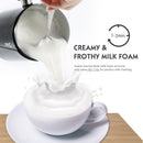 DEVISIB Automatischer Milchaufschäumer elektrisch heiß und kalt für die Zubereitung von Latte Cappuccino Kaffee Aufschäumer Küchengeräte 220 V