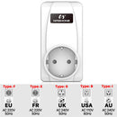 Nashone Thermostat 220 V Temperaturregler Temperaturregler Drahtloser Temperatursensor Warmer Bodenthermostat mit Steckdose EU