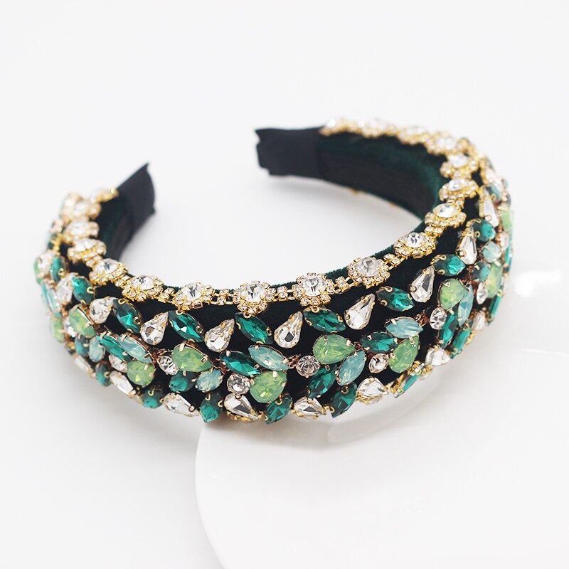 New European and American style Baroque full rhinestone ladies prom headband luxury heavy industry exquisite hair accessories832