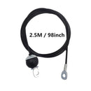 1.4M-5M Gym Cable Wire Rope Heavy Duty Steel Ersatzteile for Home Gym Fitness Cable Pulley Zubehör Dia 5mm