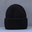 Sombrero de invierno de gran venta, sombreros de invierno de piel de conejo Real para mujer, gorros cálidos a la moda para mujer, gorro para la cabeza con cubierta sólida para adultos