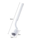 3 in 1 Narrow Trash Can with Toilet Brush Set Bathroom Plastic Waste Bin Kitchen Dustbin Garbage Storage Organizer Eco-friendly