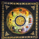 Weiche Zeremonie Astrologie Tischdecke Altar Wicca Tarot Tischdecke Divination Sabbats Brettspielkarten Zubehör