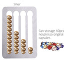 Kaffeepadhalter aus Metall, verspiegelter Aluminiumständer, Kaffeekapsel-Aufbewahrungsständer, Nespresso-Kaffeekapselständer für Nespresso