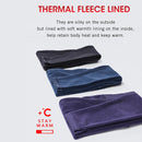 SYROKAN Thermo-Leggings mit Fleece-Futter für Damen, hoch taillierte Winter-Yogahose mit Taschen, 28 Zoll