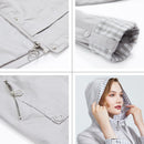 Astrid primavera otoño nueva llegada mujer gabardina corta de gran tamaño para mujer con capucha abrigo de mujer con cremallera AS-9013