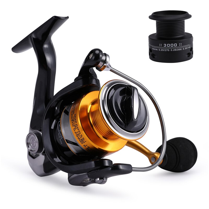 New High Quality Double Spool Fishing Reel Stainless Steel Ball Bearing Fishing Feeder Spinning Reel For Carp Fishing