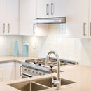 CIARRA 60 cm Visier Dunstabzugshaube Unterschrankhauben Edelstahl Wandmontage Küchenabzugsventilator [Energieklasse C]