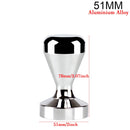 51mm 53mm 58mm 3 Angle Flat Base Coffee Tamper for Espresso Coffee Machines Press Coffee Grinder Cafe Powder Hammer
