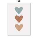 Sonnenschein Liebe Zahl Brief ABC Wandkunst Leinwand Malerei Nordic Poster und Drucke Wandbilder für Kinderzimmer Schlafzimmer Dekor