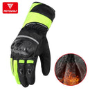 Wasserdichte Motorradhandschuhe Winter Warm Invierno Winddicht Reflektierend Antirutsch Touch Operate Lange Reithandschuhe Gant Moto Luvas
