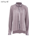 Mnealways18 Beige Plissee Hose mit weitem Bein Damenhose Mode 2022 Beiläufige Lose Hose Bürodame Elegante Lange Palazzohose