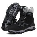 Superwarme Winter-Schneestiefel Herren Wadenmitte Outdoor Damen Winter Lackstiefel Wasserdicht Warmhalten Hohe Stiefel Damen Botas Hombre