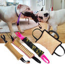 Dog Biting Pillow Tug Stick Hemp Training Chewing Durable Linen Molar Clean Teeth Interactive Toys Outdoor 2 Rope Pets Supplies
