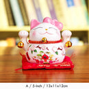 5 Zoll Maneki Neko Glückskatze Ornament Keramik Glückskatze Statue Home Dekoratives Geschenk Feng Shui winkendes Katzensparschwein