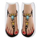 Lustige 3D-Hausschuhe bedruckte niedrige Knöchel-Baumwollsocken Mode Harajuku weiche kurze Socken süße glückliche Bootssocken für Frauen