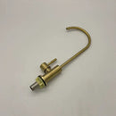 New Arrival Stainless Steel Gold Brushed Purified Kitchen Sink Faucet Deck-Mounted Rotating Drinking Cold Water Tap G1144