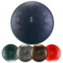 Handpan Drum 12 Zoll 13 Ton Steel Tongue Drum Hand Pan Drum mit gepolsterter Trommeltasche und einem Paar Mallets huedrum Yoga Meditation